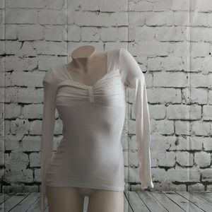 Long Sleeve Ribbed Derek Heart Top size small